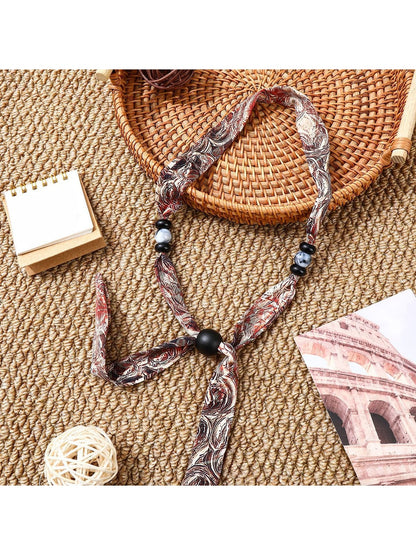 Scarvii - Printed Boho Narrow Neck Scarf