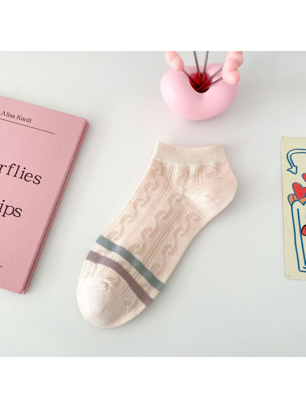 Rufia - Cute Love Motif Ankle Socks product image 6
