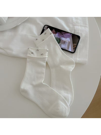 Rufia - Soft Floral Lace Crew Socks product image 5