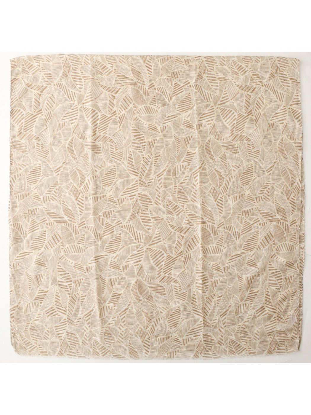 Scarvii - Elegant Versatile Leaf Print Lightweight Scarf