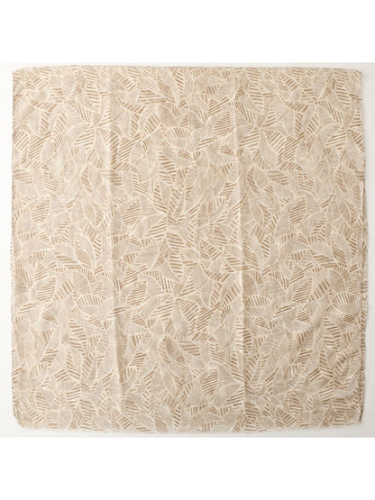 Scarvii - Elegant Versatile Leaf Print Lightweight Scarf