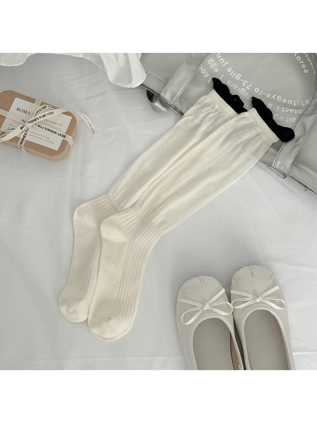 Rufia - Sweet Style Color Block Mid Calf Socks
