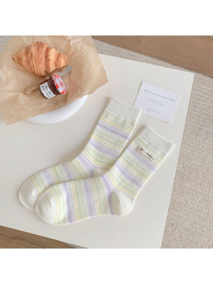 Rufia - Ice Cream Color Mid-Calf Socks