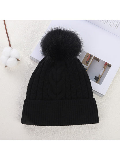 Haila - Women's Double Layer Beanie with Pom Pom