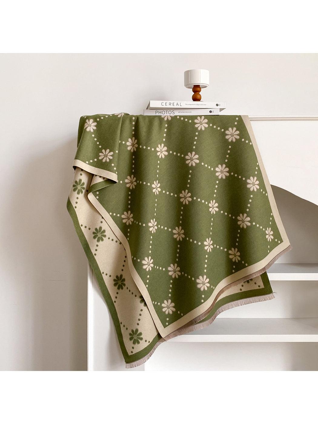 Scarvii – Polka Dot Floral Scarf & Wrap