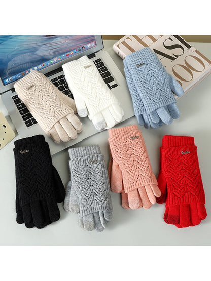 Gloving - Women's Layered Touchscreen Knit Gloves