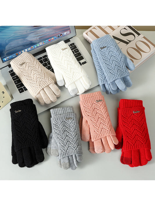 Gloving - Women's Layered Touchscreen Knit Gloves