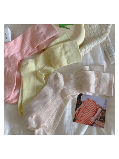Rufia - Soft Ribbed Knit Crew Socks