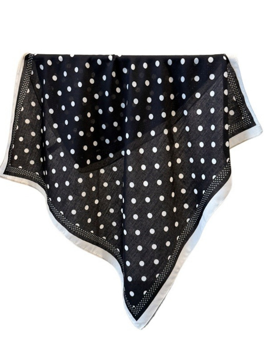 Scarvii - Square Scarf with Polka Dots – Classic & Stylish