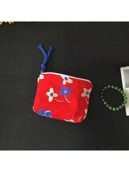 Top view of Cosbai mini pouch bag showing and pattern