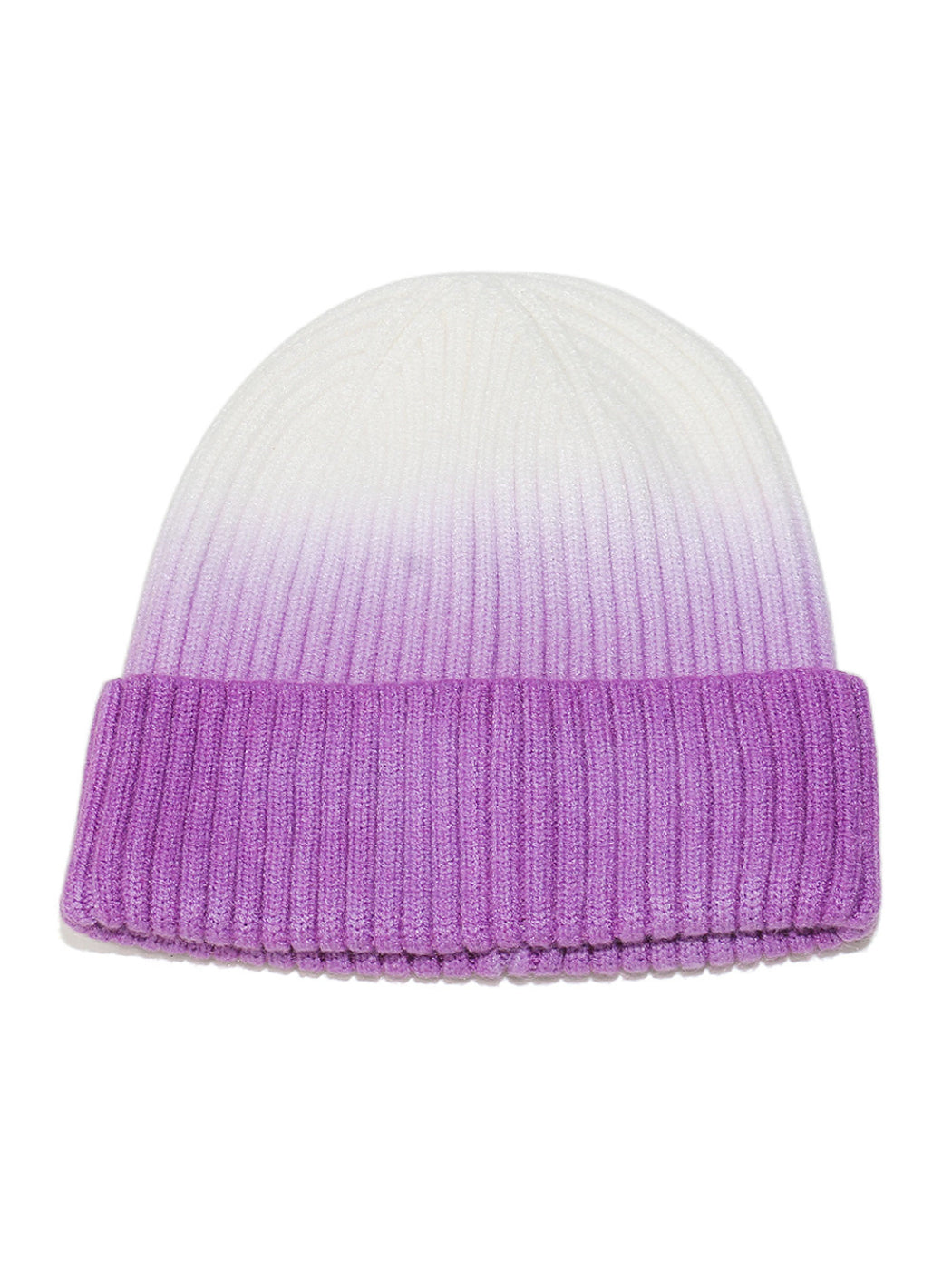 Haila Ombre Ribbed Knit Beanie