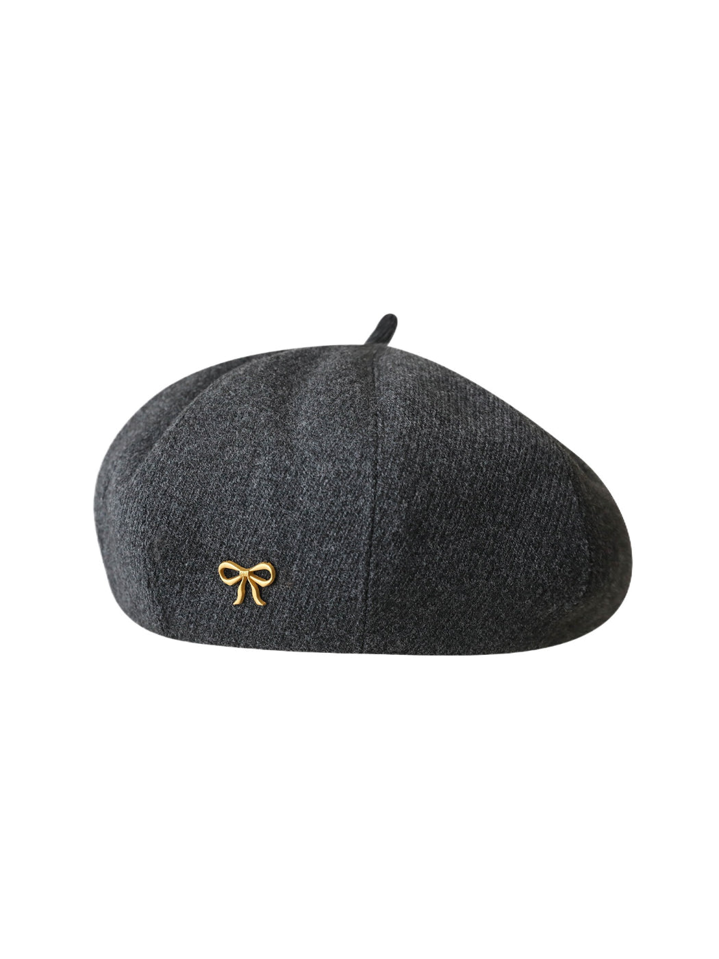 Haila - Bow Accent Panelled Knit Beret