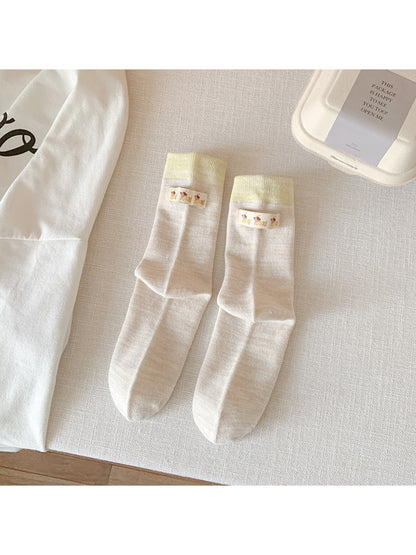 Rufia - Sweet Dog Label Mid-Calf Socks