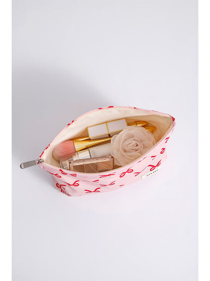 Cosbai Floral Bow Print Handheld Cosmetic Bag product photo 5