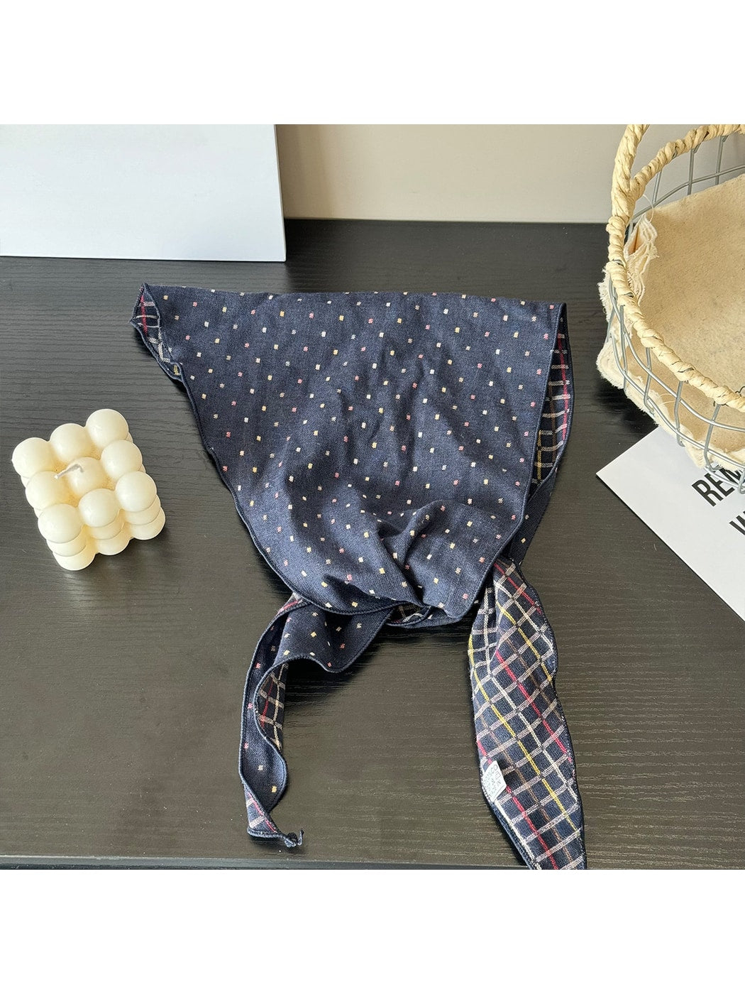 Scarvii - Soft Draped Dotted Triangle Bandana