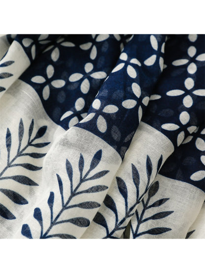 Scarvii - Botanical Border Print Scarf