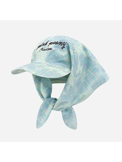 Haila - Vintage Plaid Scarf Cap