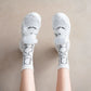 Rufia - Cartoon Cat Mid-Calf Socks