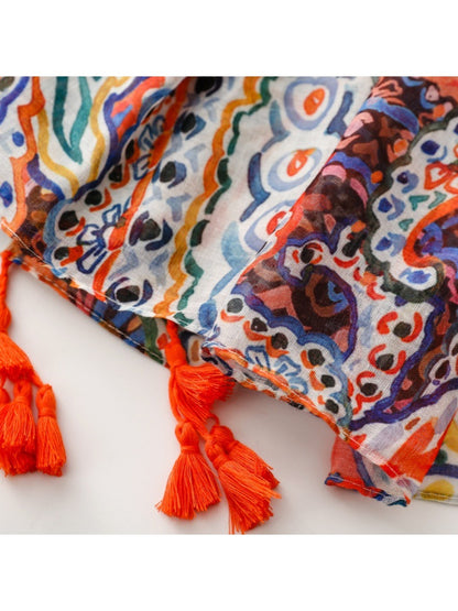 Scarvii - Bohemian Paisley Travel Scarf for Women