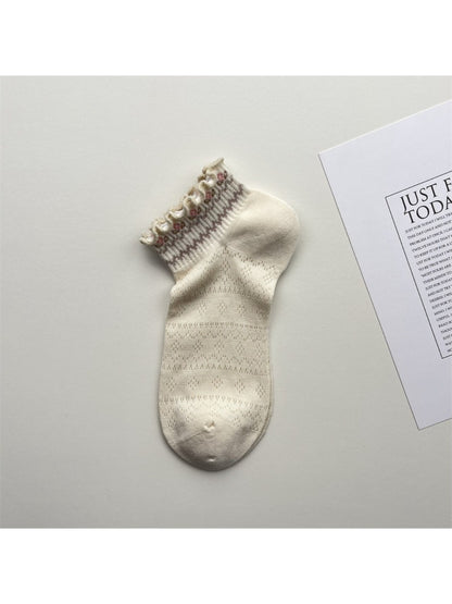 Rufia Lace Ruffle Mesh Low Cut Socks product image