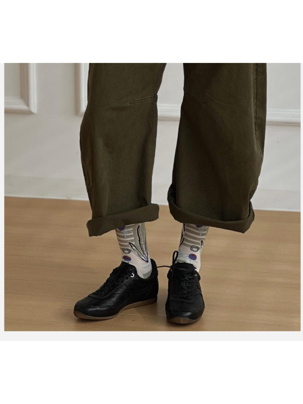 Rufia - Abstract Botanical Crew Socks