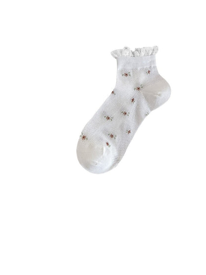 Rufia - Lace Top Ditsy Floral Ankle Socks product image 5