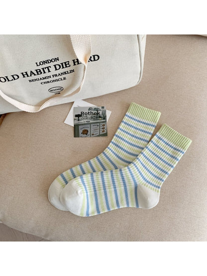 Rufia - Retro Stripe Rib Crew Socks product image 7