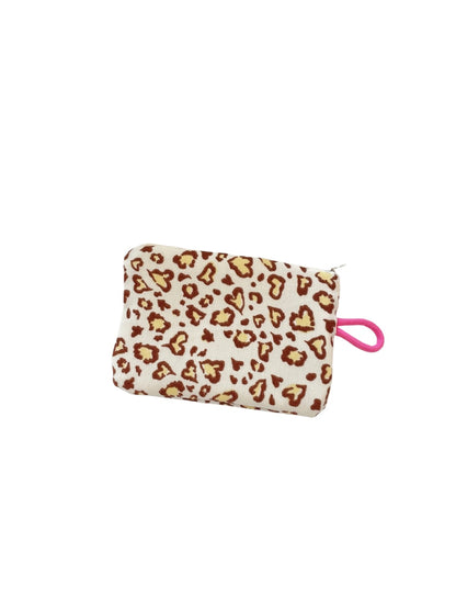 Cosbai - Coin Purse with Leopard & Cats Patterns