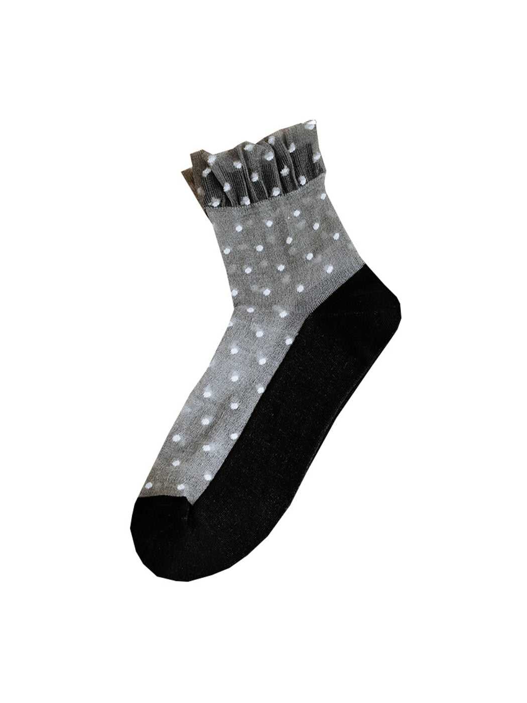 Rufia - Cute Dotted Everyday Sheer Crew Socks