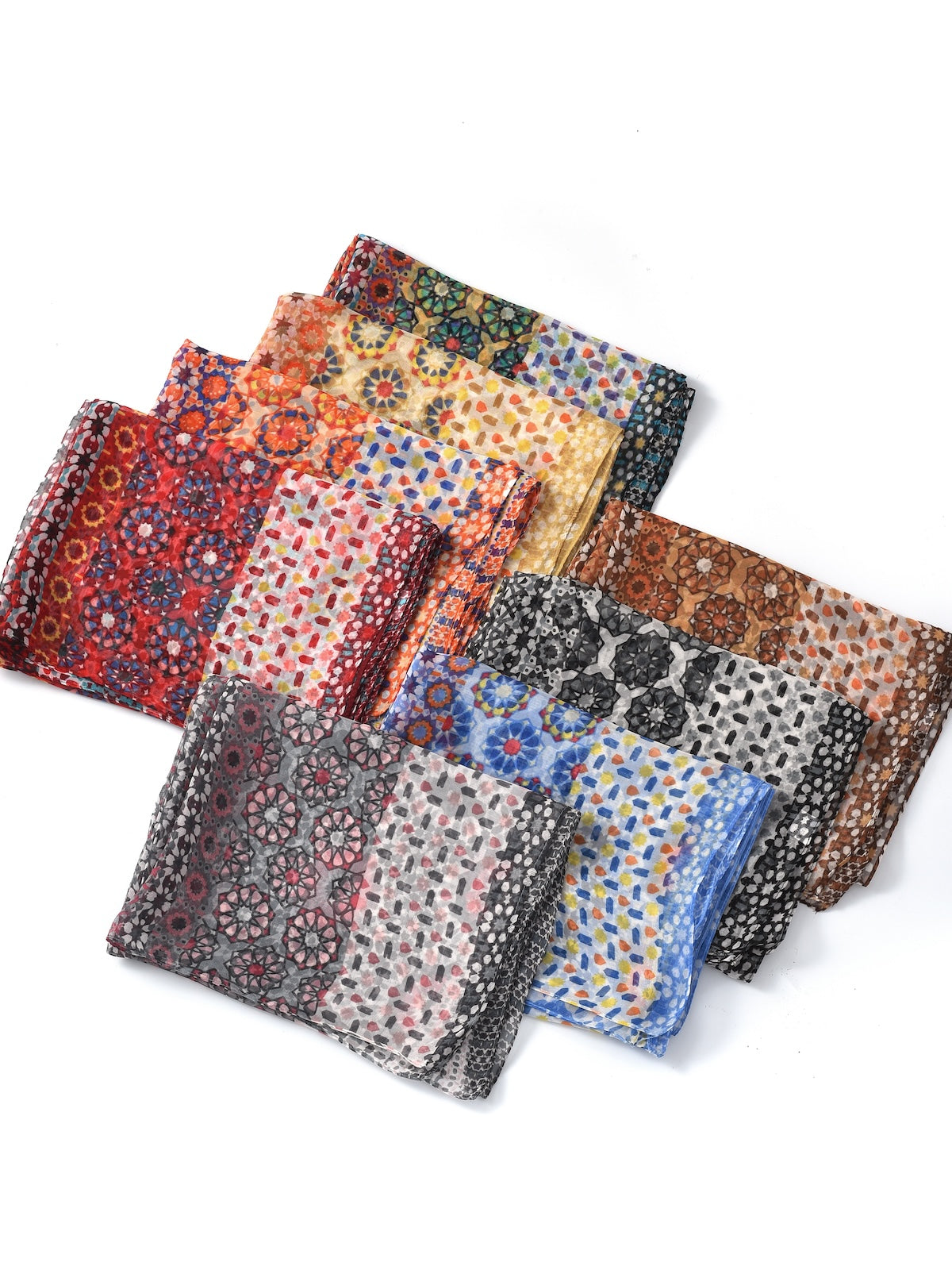 Scarvii - Boho Flowy Thin Scarf - Soft & Breathable