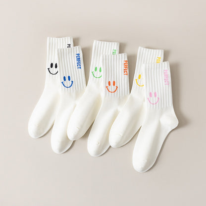 Rufia - Smiley Face Mid-Calf Socks