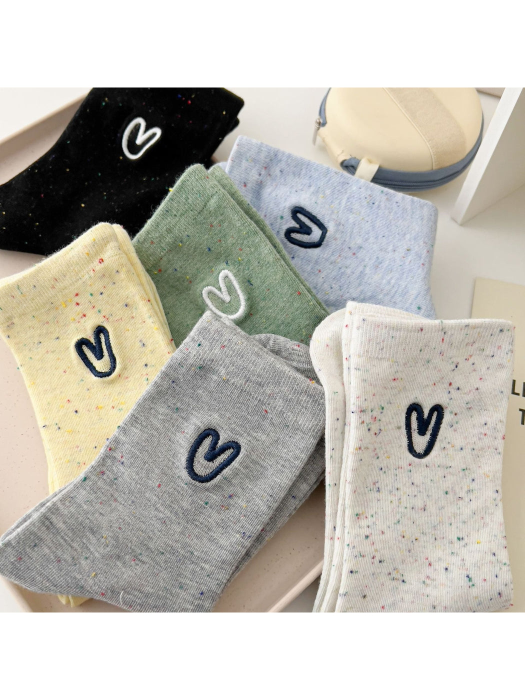 Rufia - Sweetheart Confetti Crew Socks