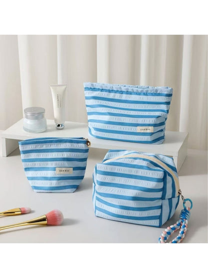 Cosbai - Classic Stripe Cosmetic Bag