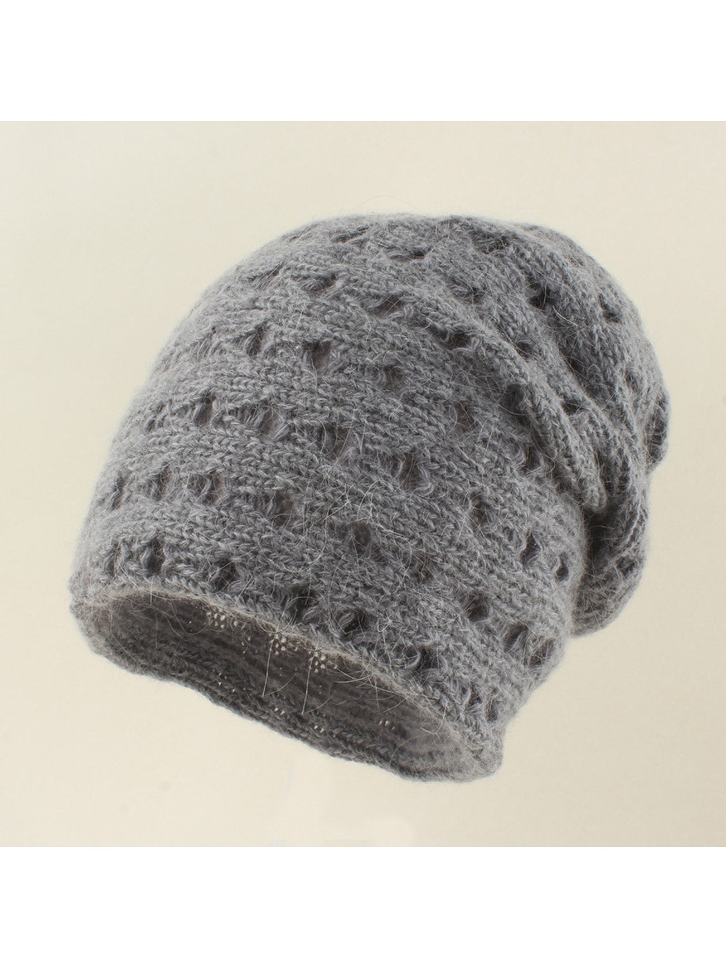 Haila - Solid Color Pull-On Knit Beanie