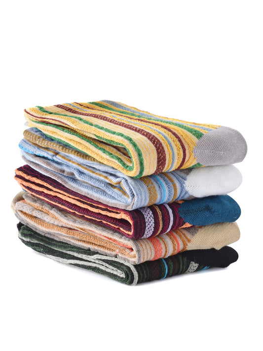 Rufia - Bohemian Colorblock Striped Socks