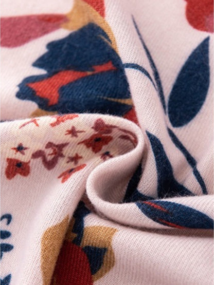 Scarvii - Elegant Winter Floral Print Scarf & Shawl