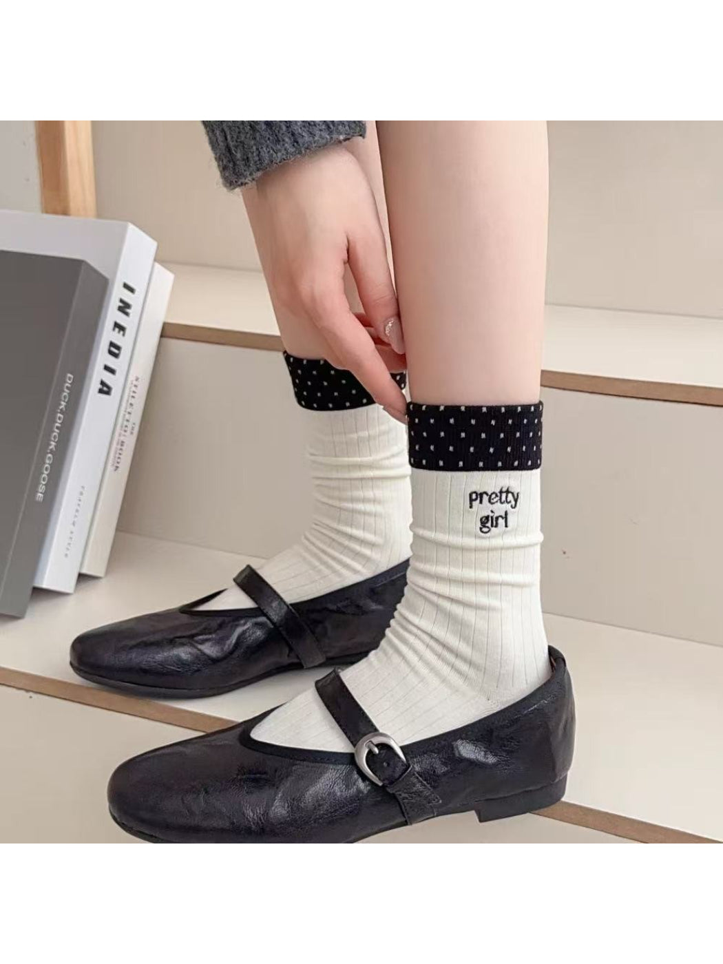 Rufia - Pretty Girl Embroidered Crew Socks product image 2