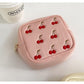Cosbai - Compact Pouch with Cherry Print for Women