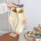 Rufia - Cute Dog Head Pattern Warm Floor Socks