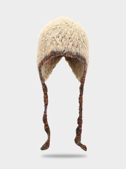 Haila – Fuzzy Earflap Winter Knitted Beanie