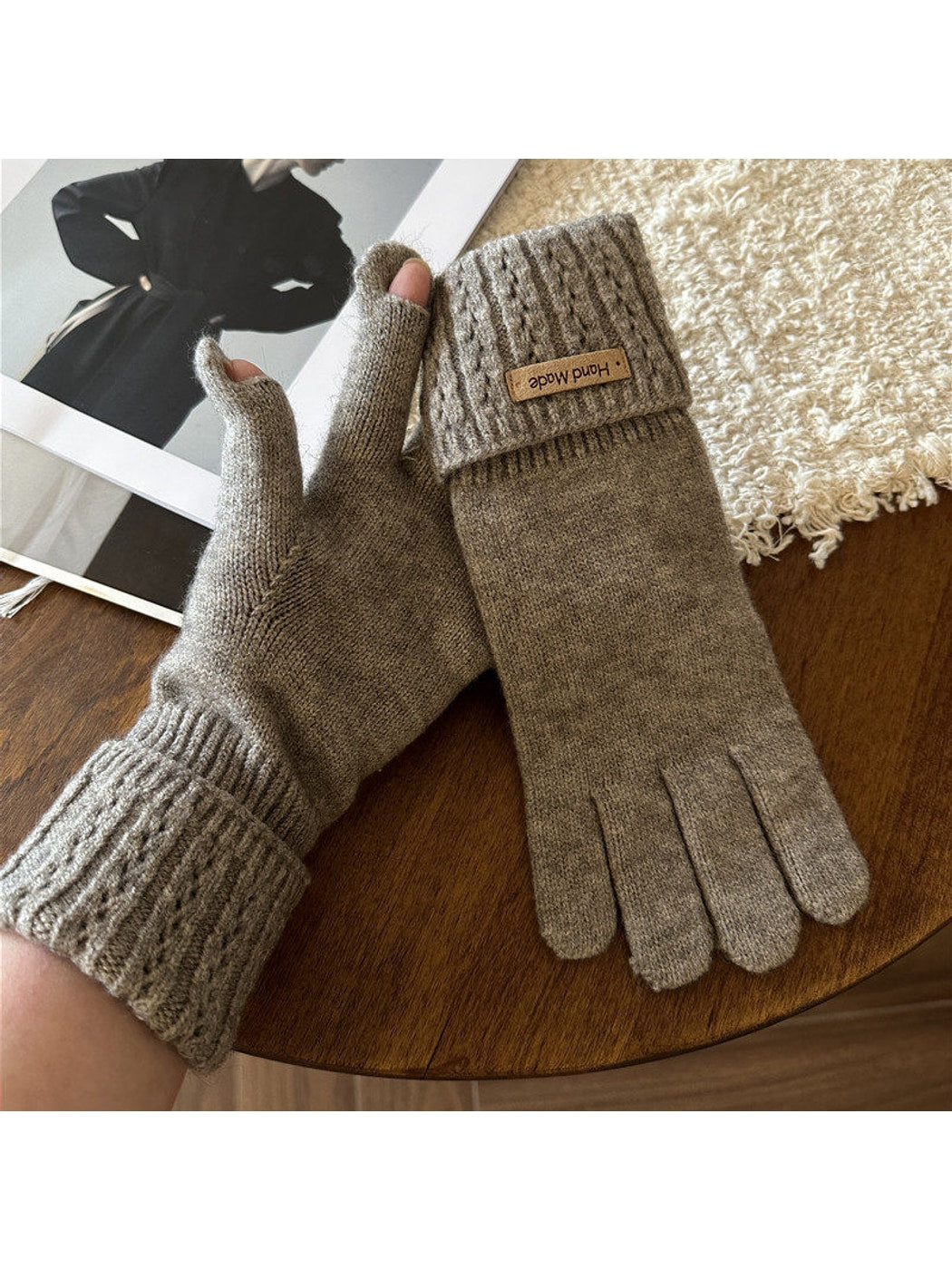 Gloving - Simple Turnback Cuff Women's Winter Gloves