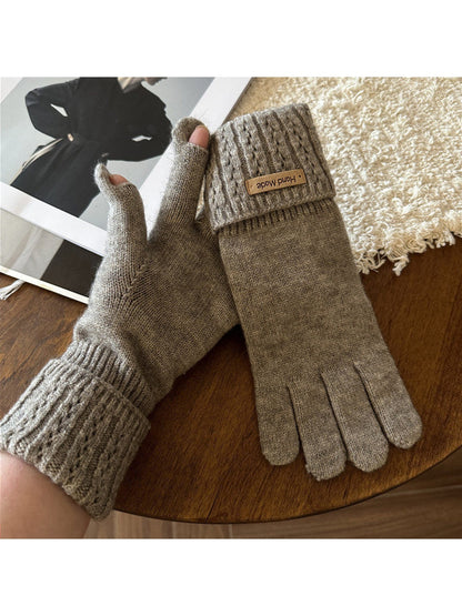 Gloving - Simple Turnback Cuff Women's Winter Gloves