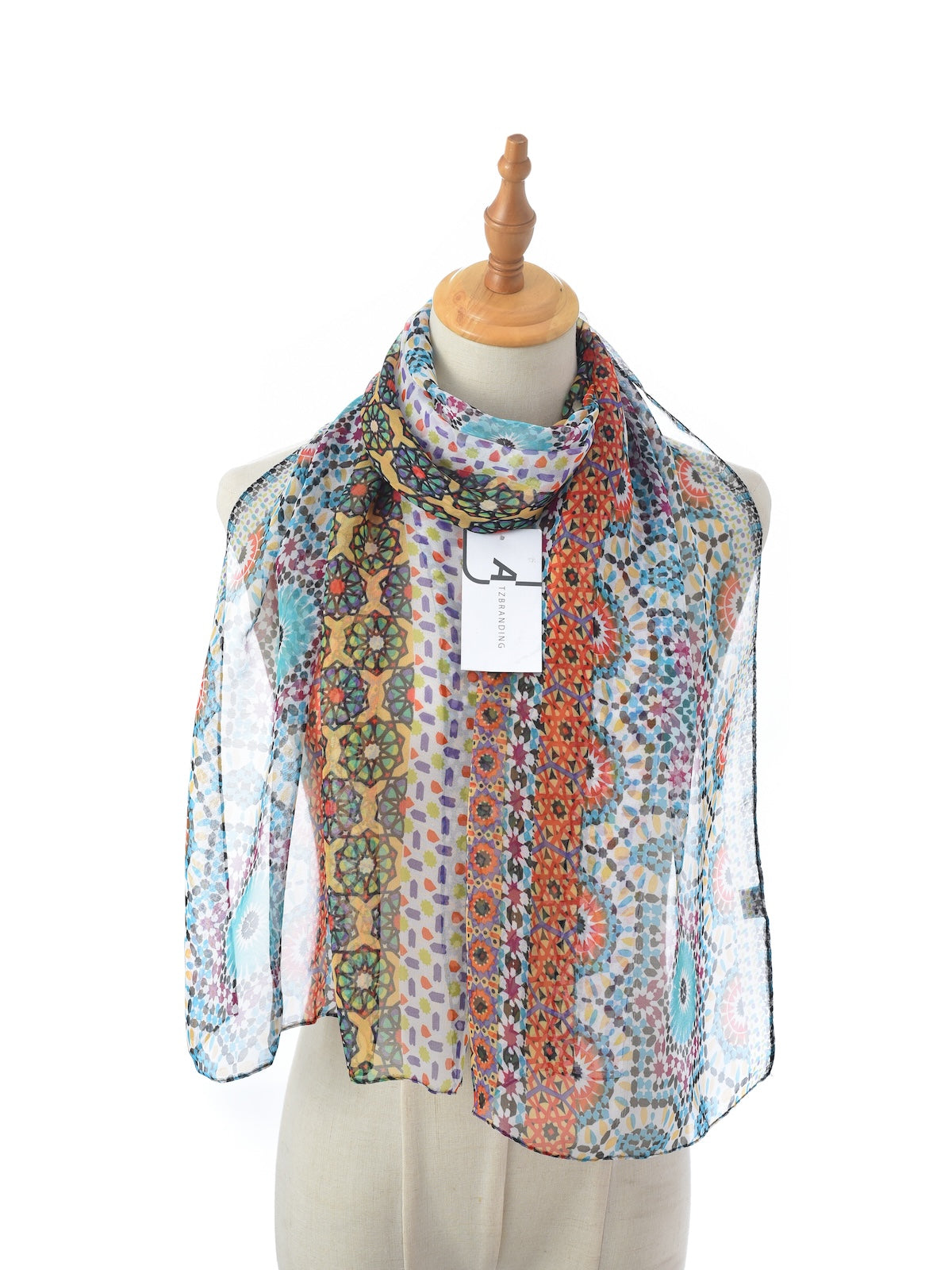Scarvii - Boho Flowy Thin Scarf - Soft & Breathable