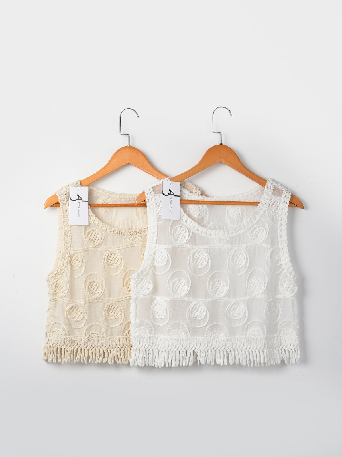 Crosa - Summer Crocheted Vest with Fringe