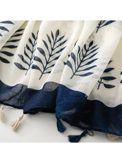 Scarvii - Botanical Border Print Scarf