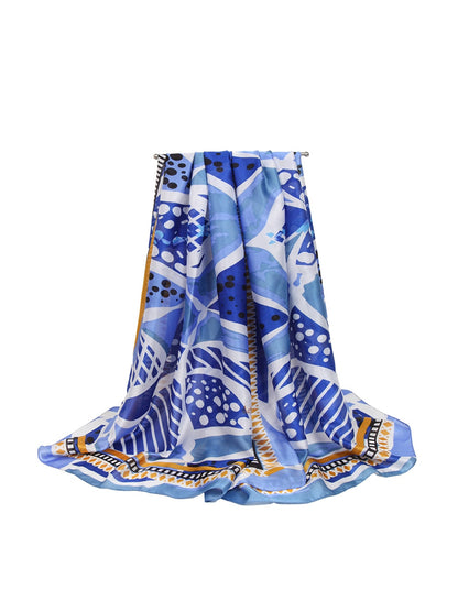 Scarvii - Border Polka Dot Printed Scarf