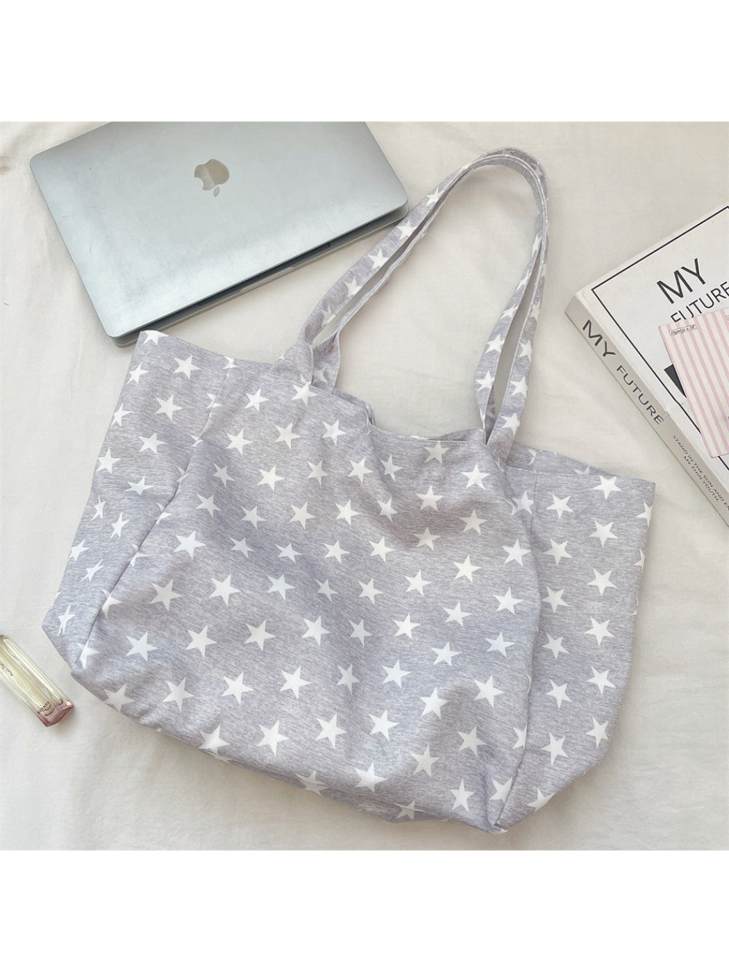Close-up of star print design on Cosbai Soft Star Print Shoulder Bag