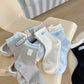 Rufia - Asymmetrical Button Detail Crew Socks