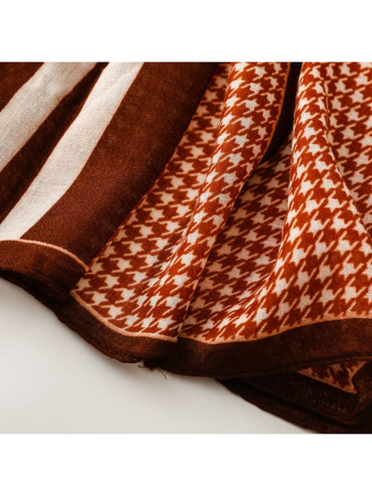 Scarvii - Long Travel Scarf with Geometric Pattern