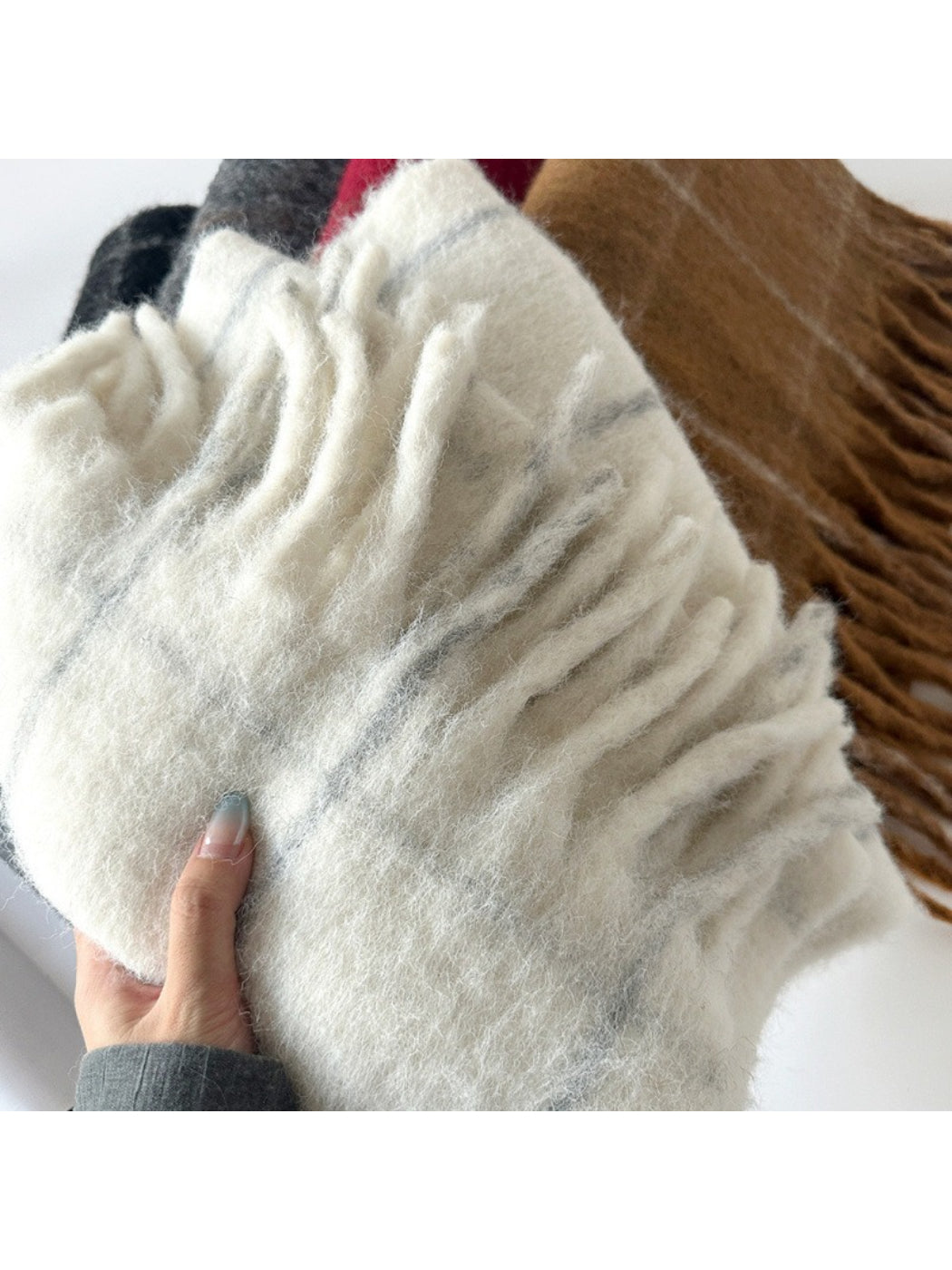 Scarvii - Soft Brushed Plaid Winter Scarf